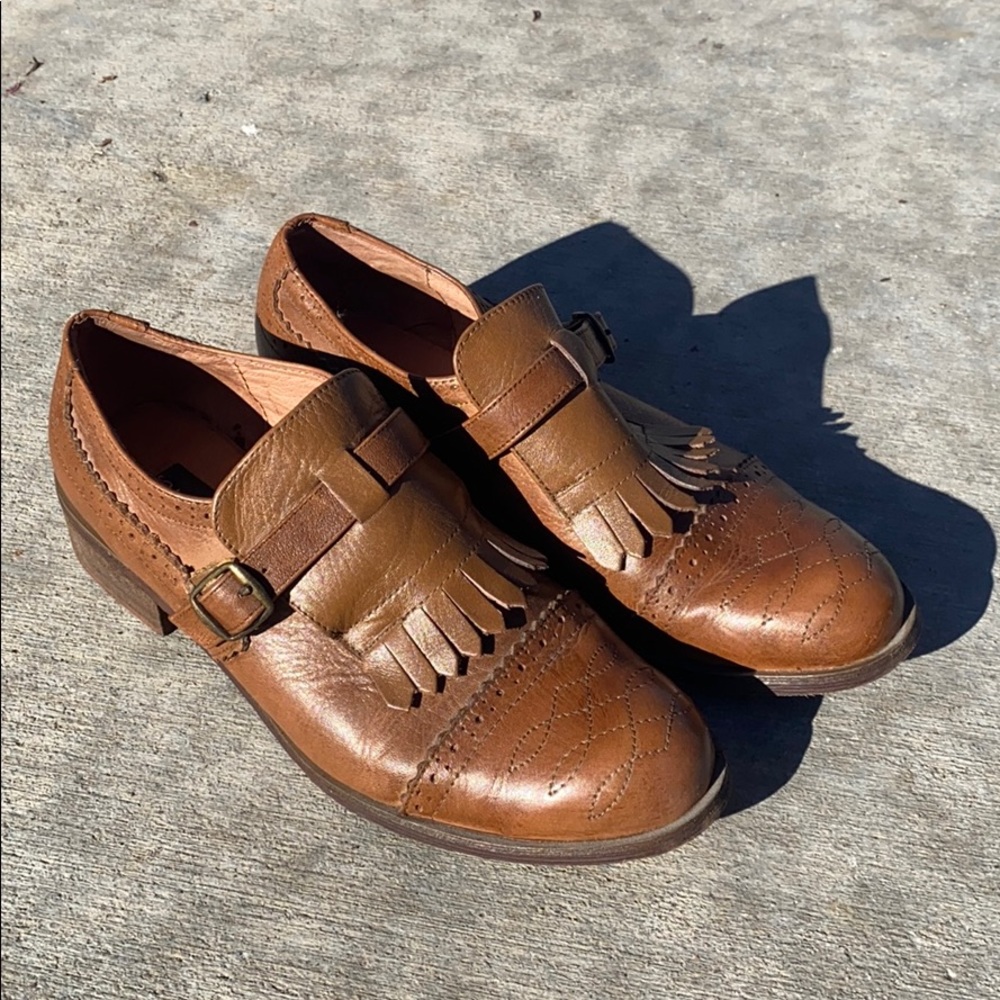 Steven by Steve Madden Leather shoes, brown, SZ 6